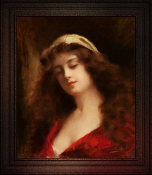 Portrait Of A Girl by Angelo Asti Fine Art Old Masters Reproduction